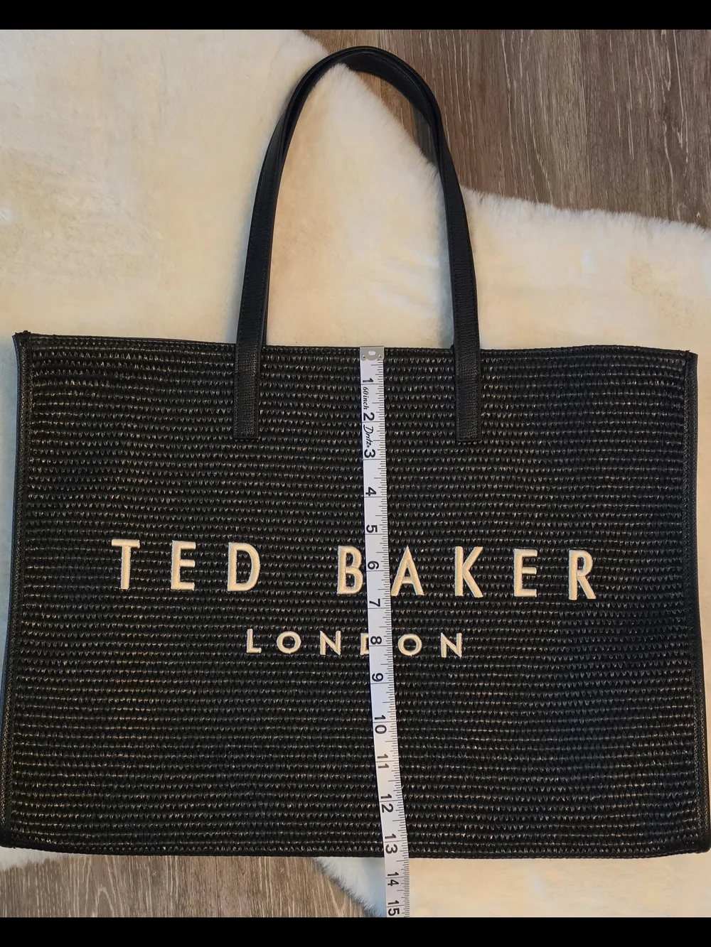 Ted Baker Black Logo Tote Bag NWT